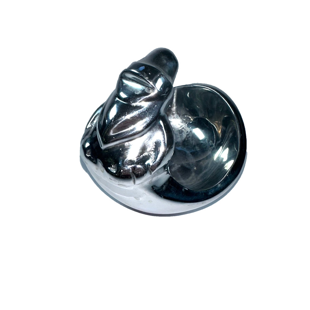 Nambe Santa Christmas Bowl Alvaro Uribe 2014 MT0701 Aluminum Sculpture‎